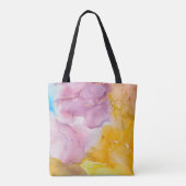 Alkoholfarben sind durchsichtig. Fluid Art - moder Tasche (Rückseite)