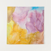 Alkoholfarben sind durchsichtig. Fluid Art - moder Wandteppich (Vorderseite (Horizontal))