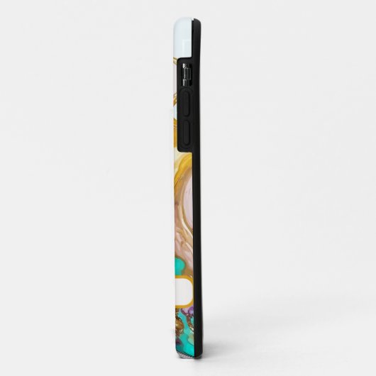 Alkoholfarbige Tinte iPhone Case (Hinten/Links)