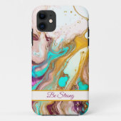 Alkoholfarbige Tinte iPhone Case (Rückseite)