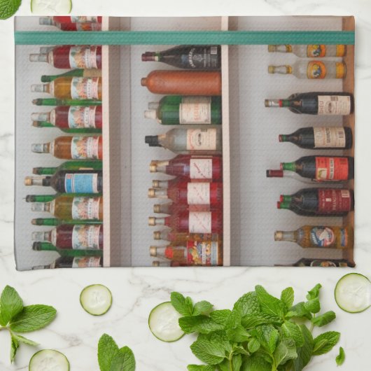 Alkoholflaschen Geschirrtuch (Gefaltet)
