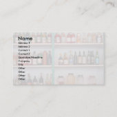 Alkoholflaschen Visitenkarte (Vorderseite)