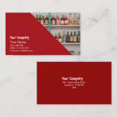 Alkoholflaschen Visitenkarte (Vorne/Hinten)