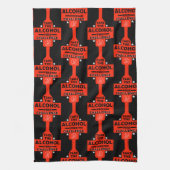 alkoholfrei und nüchtern geschirrtuch (Vertikal)