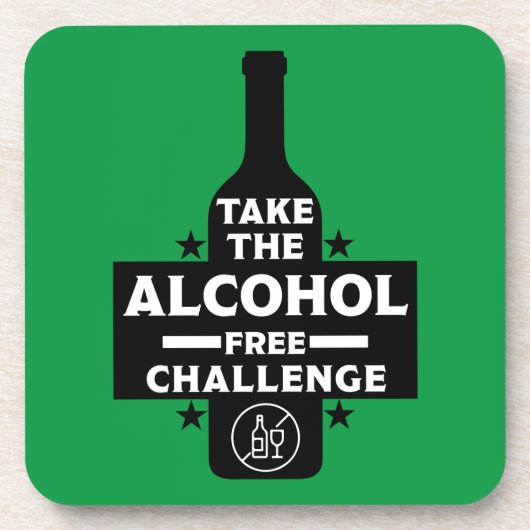 alkoholfrei und nüchtern getränkeuntersetzer (Vorderseite)