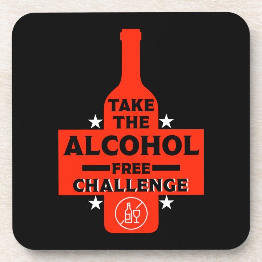 alkoholfrei und nüchtern getränkeuntersetzer (Vorderseite)