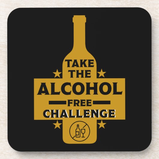 alkoholfrei und nüchtern getränkeuntersetzer (Vorderseite)