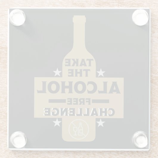 alkoholfrei und nüchtern glasuntersetzer (Rückseite)