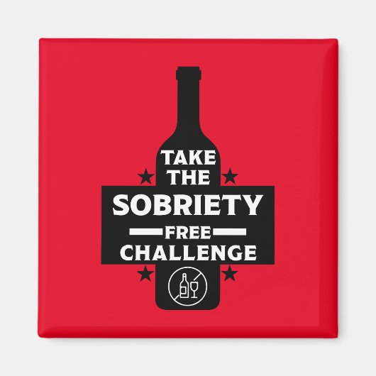 alkoholfrei und nüchtern magnet (Vorne)