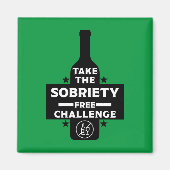 alkoholfrei und nüchtern magnet (Vorne)