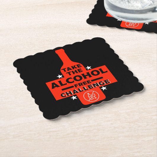 alkoholfrei und nüchtern untersetzer (angewinkelt)