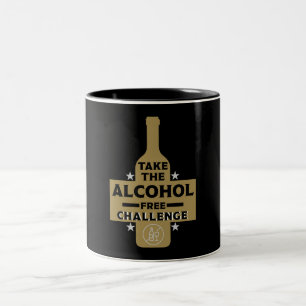 alkoholfrei und nüchtern zweifarbige tasse