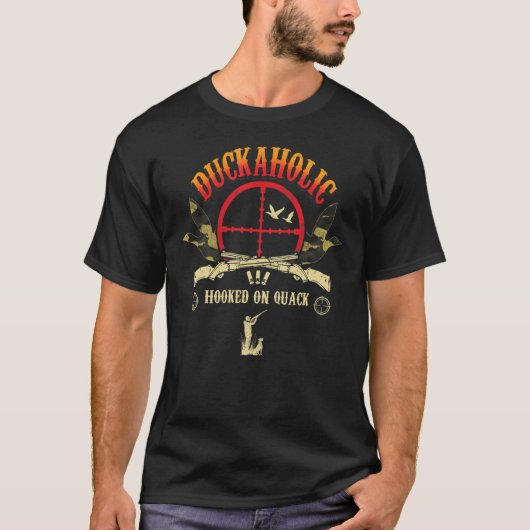 Alkoholiker auf Quackenjagdjäger T-Shirt (Vorderseite)