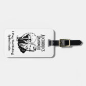 Alkoholiker-einstimmiger Gepäckanhänger (Vorderseite horizontal)