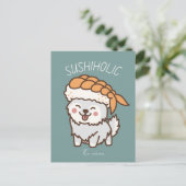 Alkoholiker, Sushikatze Postkarte (Stehend Vorderseite)