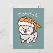 Alkoholiker, Sushikatze Postkarte (Vorne/Hinten)