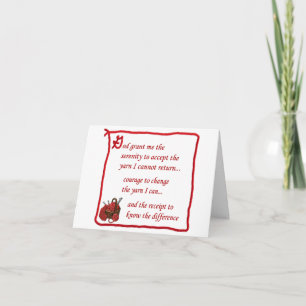 Alkoholikerische Note Karte