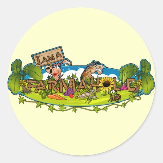 Alkoholische Logo-Rundkleber Runder Aufkleber (Vorderseite)