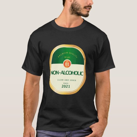 Alkoholische Sober-Sobriety Rückgewinnung von Alko T-Shirt (Vorderseite)