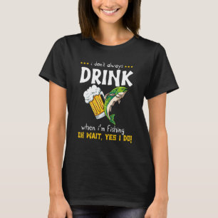 Alkoholischer Fischer Bier Fischfänger Angeln T-Shirt