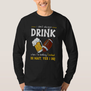 Alkoholischer Fußballspieler Beer Rugby T-Shirt