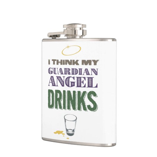 Alkoholischer Schutzengel Flachmann (Links)