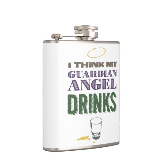 Alkoholischer Schutzengel Flachmann (Rechts)