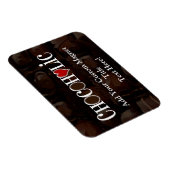 Alkoholisches, dunkelbraunes und rotes Herz Funny  Magnet (Rechte Seite)