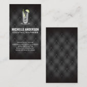 Alkoholisches Getränk | Bar und Restaurant Upholst Visitenkarte (Vorne/Hinten)