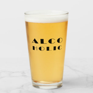 Alkoholisches Komisches Design Glas