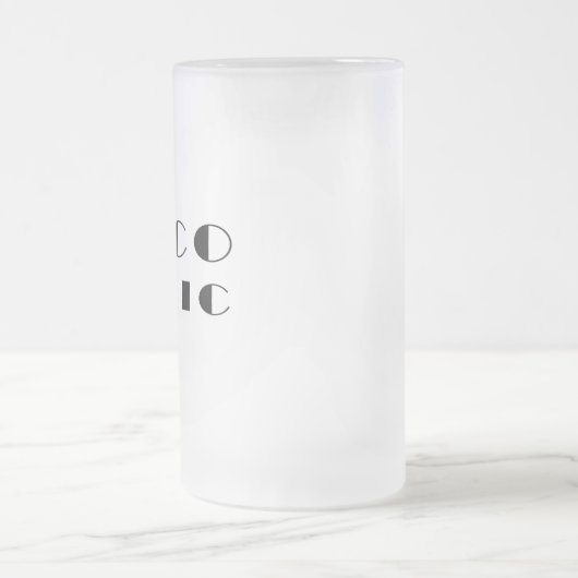 Alkoholisches Komisches Design Mattglas Bierglas (Mittel)