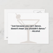 Alkoholkonfidenz Postkarte (Vorne/Hinten)