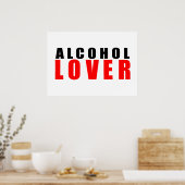 Alkoholliebhaber Poster (Küche)