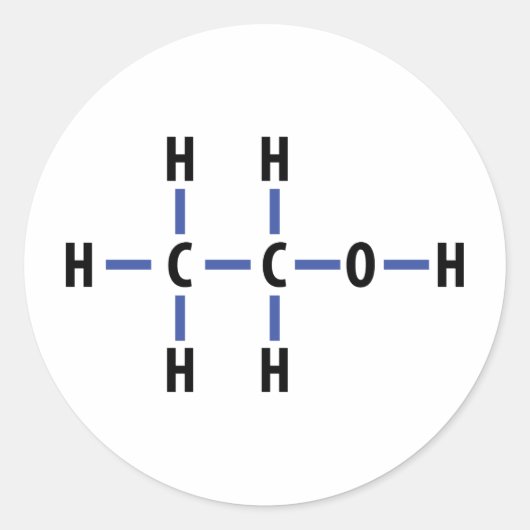 Alkoholmittel Runder Aufkleber (Vorderseite)
