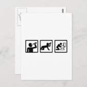Alkoholpuke Postkarte (Vorne/Hinten)