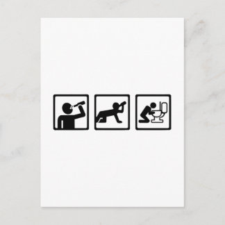 Alkoholpuke Postkarte