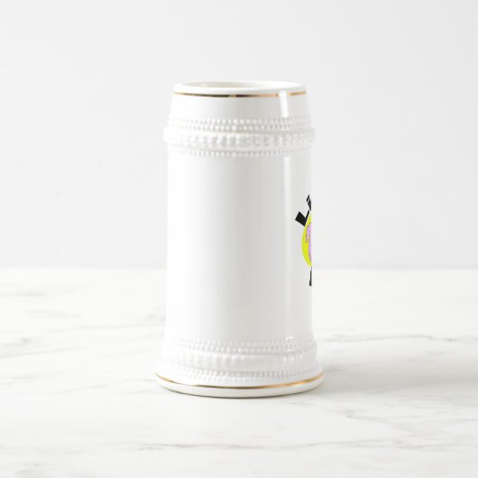 Alkoholschwein Stein Bierglas (Mittel)