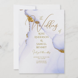 Alkoholtink Handmade Glitzer Einladung Hochzeit