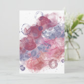 Alkoholtink - Rosa Tropfen Dankeskarte (Stehend Vorderseite)