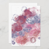 Alkoholtink - Rosa Tropfen Dankeskarte (Vorne/Hinten)