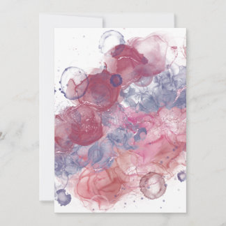 Alkoholtink - Rosa Tropfen Dankeskarte