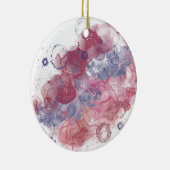 Alkoholtink - Rosa Tropfen Keramik Ornament (Rechts)