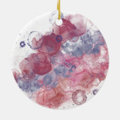 Alkoholtink - Rosa Tropfen Keramik Ornament (Hinten)