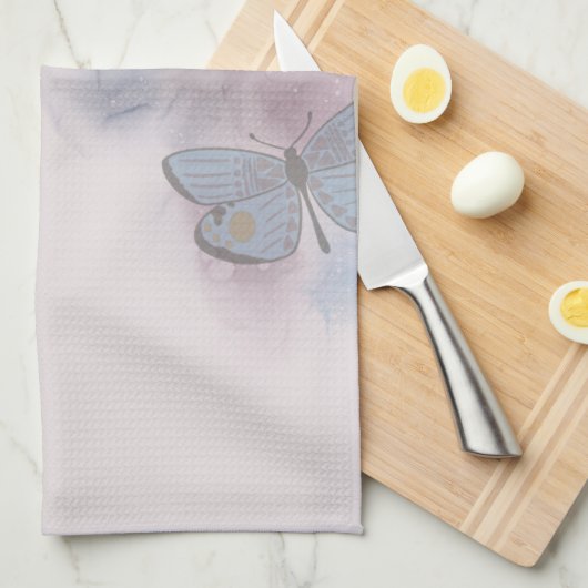 Alkoholtink-Schmetterlinge Geschirrtuch (Viertel Falte)