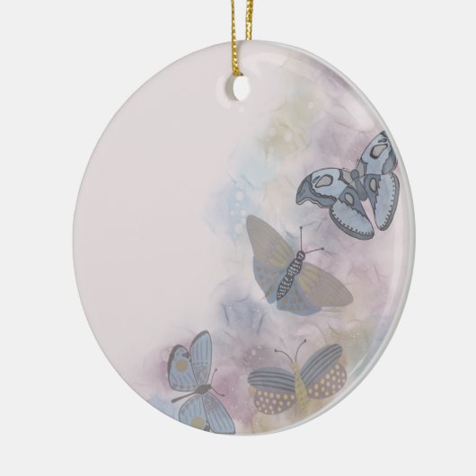 Alkoholtink-Schmetterlinge Keramik Ornament (Links)