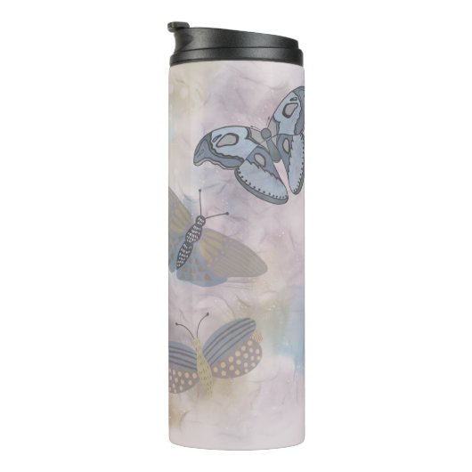 Alkoholtink-Schmetterlinge Thermosbecher (Nach rechts gedreht)