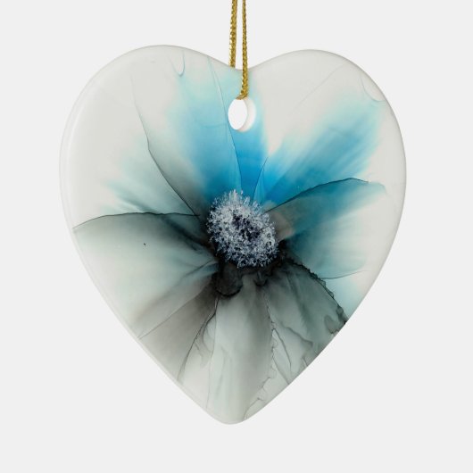 Alkoholtinte Blume Keramik Ornament (Rechts)