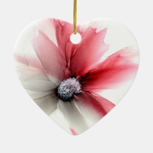 Alkoholtinte Blume Keramik Ornament (Hinten)