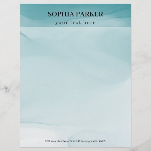 Alkoholtinte Briefbogen (Vorderseite)