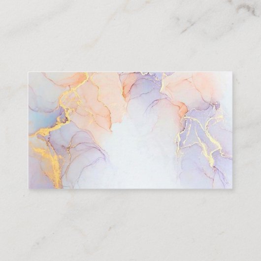 Alkoholtinte Visitenkarte (Rückseite)